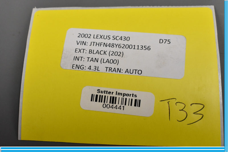 Load image into Gallery viewer, 02-05 Lexus SC430 Front Right Passenger Side Door Step Scuff Plate Trim Oem
