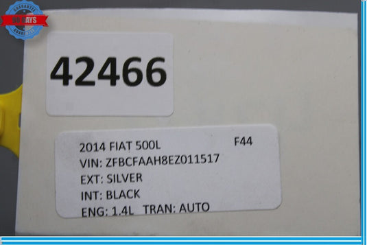 14-17 Fiat 500L Front Dash Board Instrument Panel Trim Black Oem