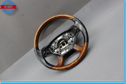 07-10 Mercedes W221 S550 CL550 Driver Steering Wheel w/ Paddle Shifters Wood Oem