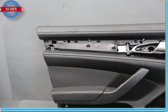 10-16 Porsche Panamera Front Left Side Interior Door Panel Cover Black Oem