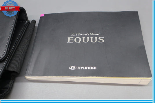 2012 Hyundai Equus SIG Owner User Manual Guide Book W/ Case Cover Oem