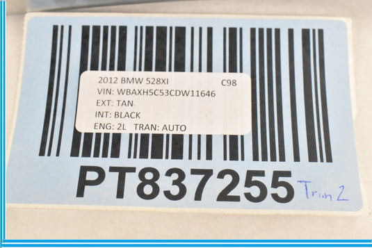 11-16 BMW 528i 535i 550i F10 Front Left Door Panel Woodgrain Trim Cover Oem