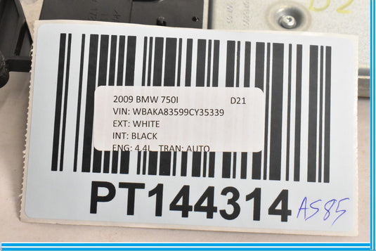 09-12 BMW 750i 750Li F01 Front Left Seat Belt Retractor Control Module Oem