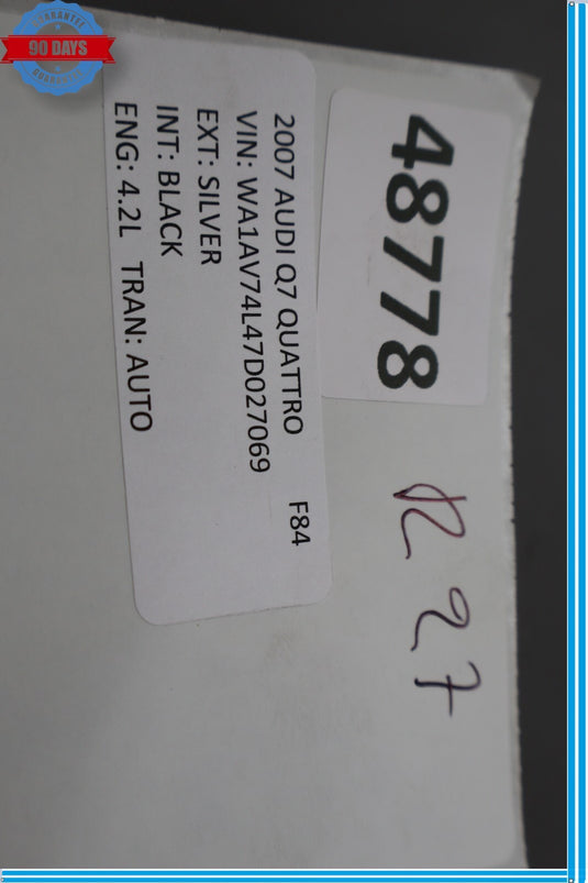 07-15 Audi Q7 4L Rear Right Passenger Door Interior Handle Trim Cap Oem