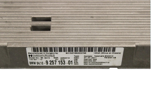 12-15 BMW F30 328i 320i Telematic Gps Computer Control Module Unit Oem