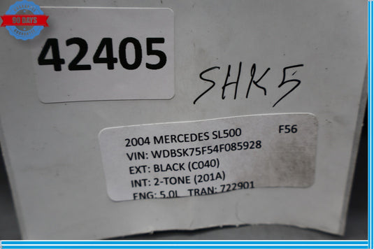 03-06 Mercedes R230 SL500 Front Right Hydraulic Shock Strut Absorber Oem
