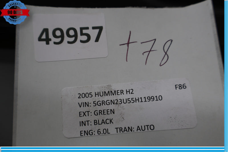 Load image into Gallery viewer, 03-07 HUMMER H2 Front Left Driver Side Seat Outer Trim Cover Panel Oem
