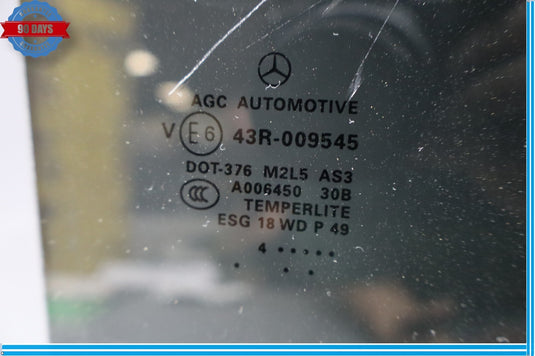 2015 Mercedes X166 GL450 Rear Right Passenger Side Door Window Auto Glass Oem