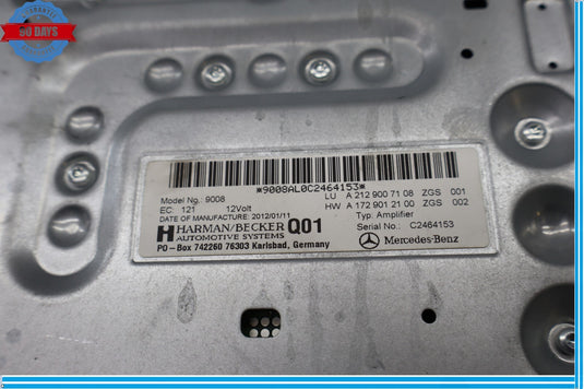 08-18 Mercedes C300 CLS550 E350 E550 Amplifier Amp Harman/Becker 2469008213 Oem