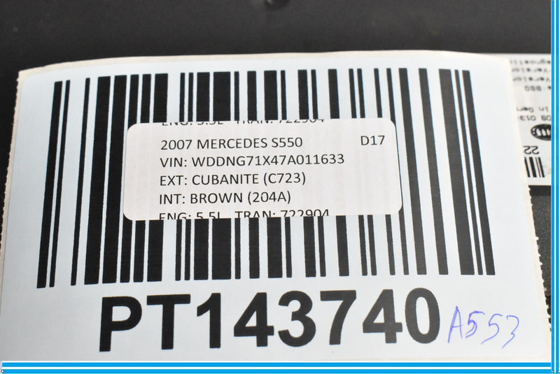 Load image into Gallery viewer, 07-14 Mercedes S550 CL550 W221 Electric Power Supply Control Fuse Box Module Oem
