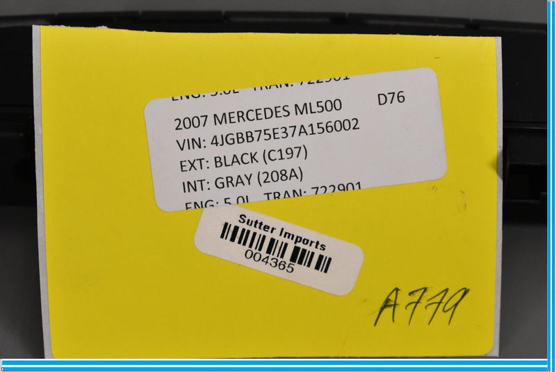 Load image into Gallery viewer, 06-12 Mercedes ML350 ML500 GL450 Dash Hazard Heated Seats ESP Control Panel Oem
