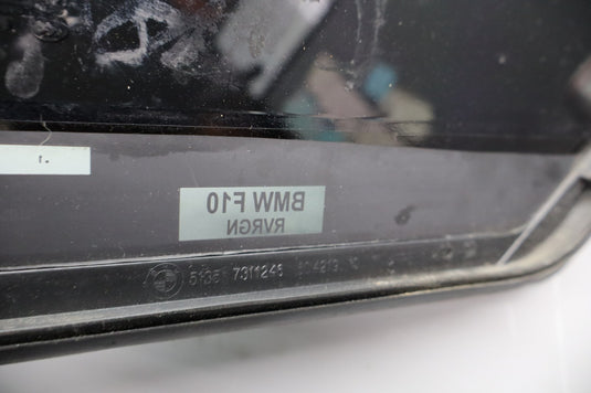 11-16 BMW 528i 535i GT F10 xDrive Rear Right Side Door Quarter Window Glass Oem