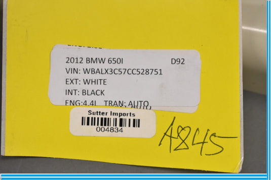 12-18 BMW 650i Rear Right Side Multiband Mounted Antenna Module Unit Oem