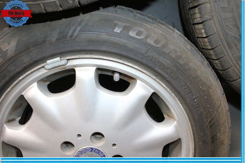 Load image into Gallery viewer, 95-99 Mercedes W210 E320 E430 Complete Wheel Tire Rim Set of 4 Pc 7.5Jx16H2 Oem
