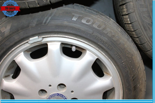 95-99 Mercedes W210 E320 E430 Complete Wheel Tire Rim Set of 4 Pc 7.5Jx16H2 Oem