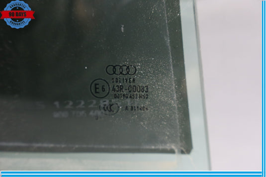 11-18 Audi A8 A8L Quattro Rear Right Passenger Side Door WIndow Glass Oem