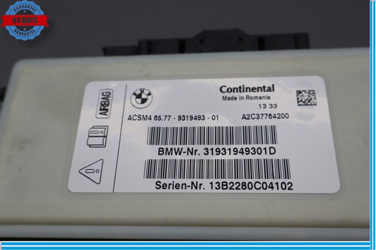 11-23 BMW 320i 328i 428i Crash Impact Safety Sensor Control Module Unit Oem